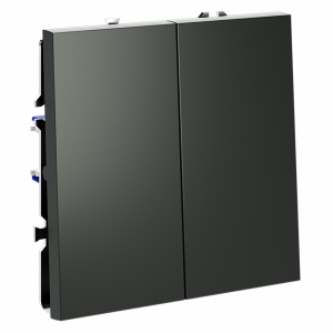 Выключатель встраиваемый VOLTUM S70 двухклавишный 10А