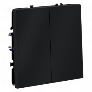 Выключатель встраиваемый VOLTUM S70 двухклавишный 10А