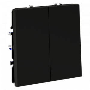 Выключатель встраиваемый VOLTUM S70 двухклавишный 10А