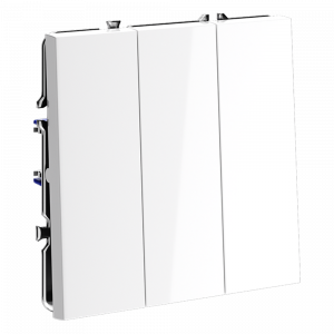 Выключатель встраиваемый VOLTUM S70 трехклавишный 10А