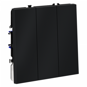 Выключатель встраиваемый VOLTUM S70 трехклавишный 10А