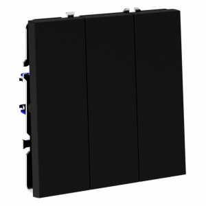 Выключатель встраиваемый VOLTUM S70 трехклавишный 10А