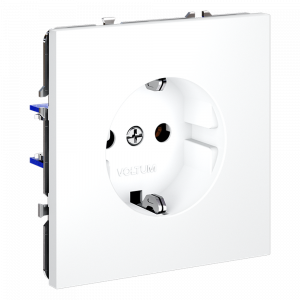 Розетка встраиваемая VOLTUM S70 с заземлением 16А