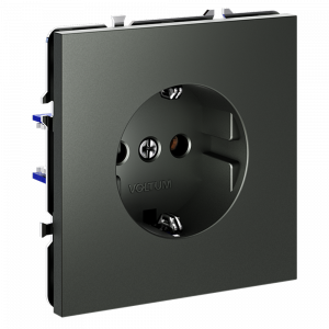 Розетка встраиваемая VOLTUM S70 с заземлением 16А