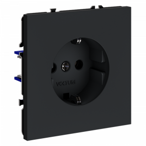 Розетка встраиваемая VOLTUM S70 с заземлением 16А