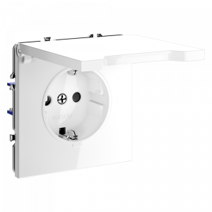 Розетка встраиваемая VOLTUM S70 с заземлением