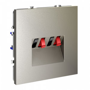 Розетка акустическая встраиваемая VOLTUM S70 4-местная