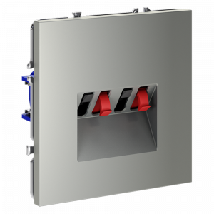 Розетка акустическая встраиваемая VOLTUM S70 4-местная