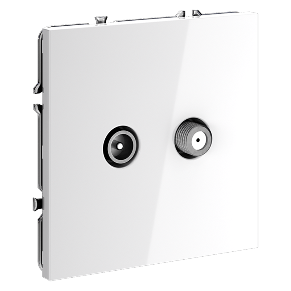 Розетка телевизионная встраиваемая VOLTUM S70 оконечная TV+SAT