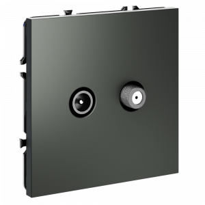 Розетка телевизионная встраиваемая VOLTUM S70 оконечная TV+SAT