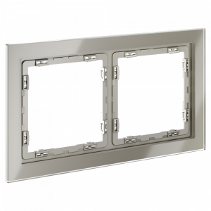 Рамка стеклянная VOLTUM S70 на 2 поста