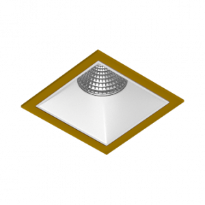 Встраиваемый светодиодный светильник Ledron RISE KIT 1 LED 4000K Gold-White