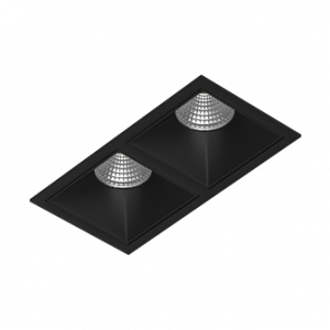 Встраиваемый светодиодный светильник Ledron RISE KIT 2 LED 4000K Black