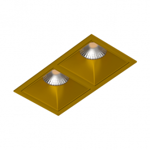 Встраиваемый светильник под сменную лампу Ledron RISE KIT2 Gold