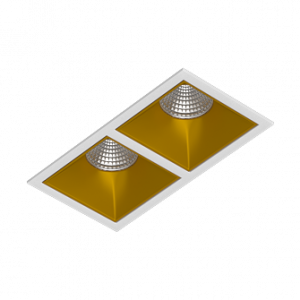 Встраиваемый светодиодный светильник Ledron RISE KIT 2 LED 4000K White-Gold