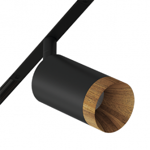 Светодиодный светильник для магнитной системы Ledron Sagi S60 Wooden Zigbee Black 4000K