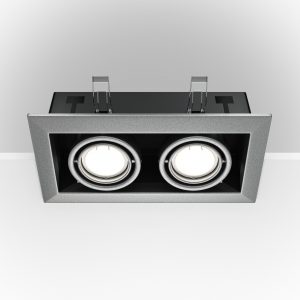 Встраиваемый светильник Металл Модерн / Metal Modern 2*GU10 10 Вт Встраиваемый светильник Technical DL008-2-02-S