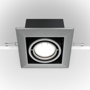 Встраиваемый светильник Металл Модерн / Metal Modern 1*GU10 10 Вт Встраиваемый светильник Technical DL008-2-01-S