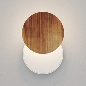 Настенный светодиодный светильник Ledron UFO G3 Wooden White Dim