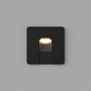 Встраиваемый светодиодный светильник для стен и ступеней Ledron WLB127/1W Black