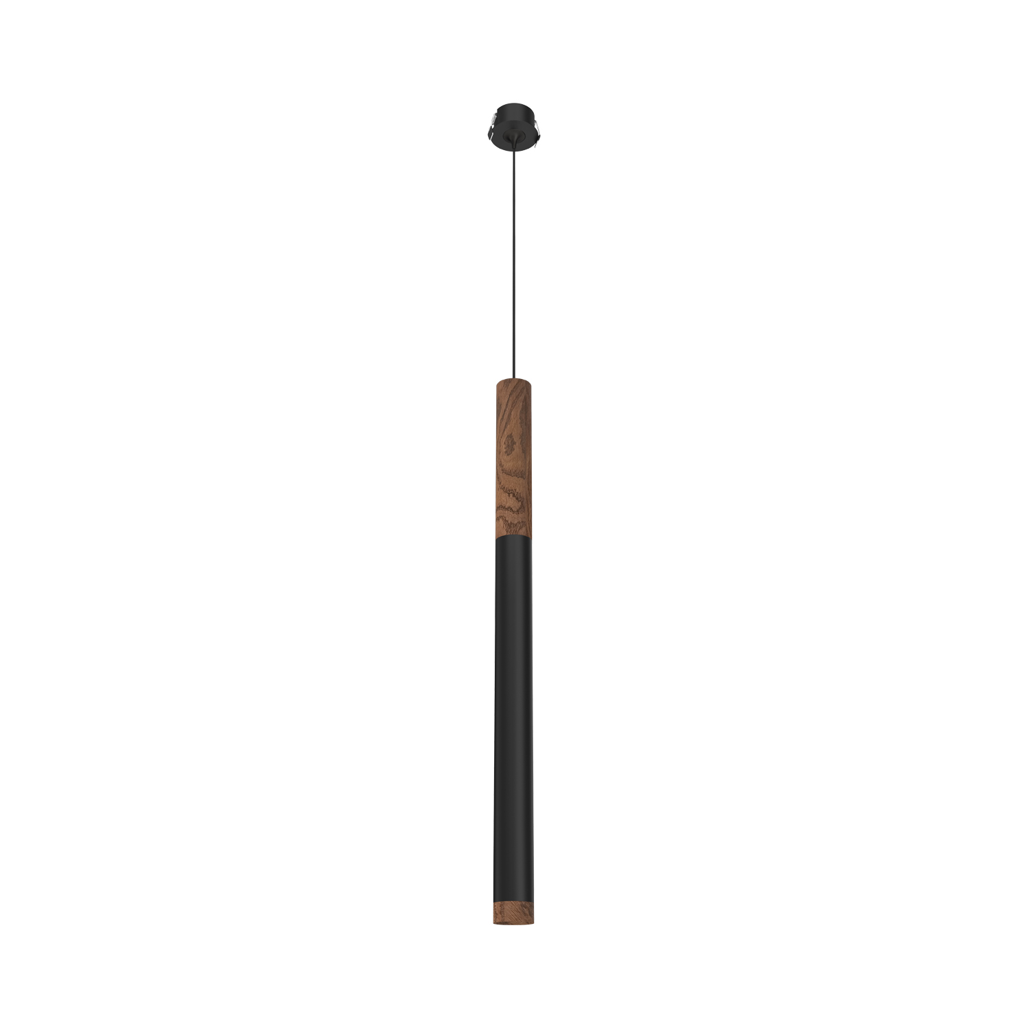 Подвесной (встраиваемый) светодиодный светильник Ledron SAGITONY R BASIC T40 Wooden 200 Black — изображение 2