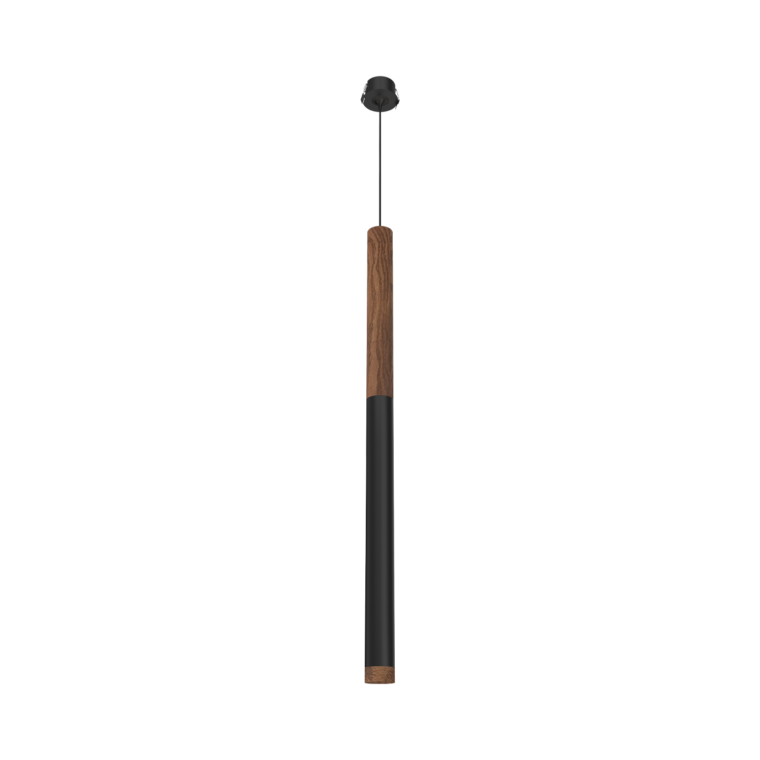 Подвесной (встраиваемый) светодиодный светильник Ledron SAGITONY R BASIC T40 Wooden 300 Black — изображение 2