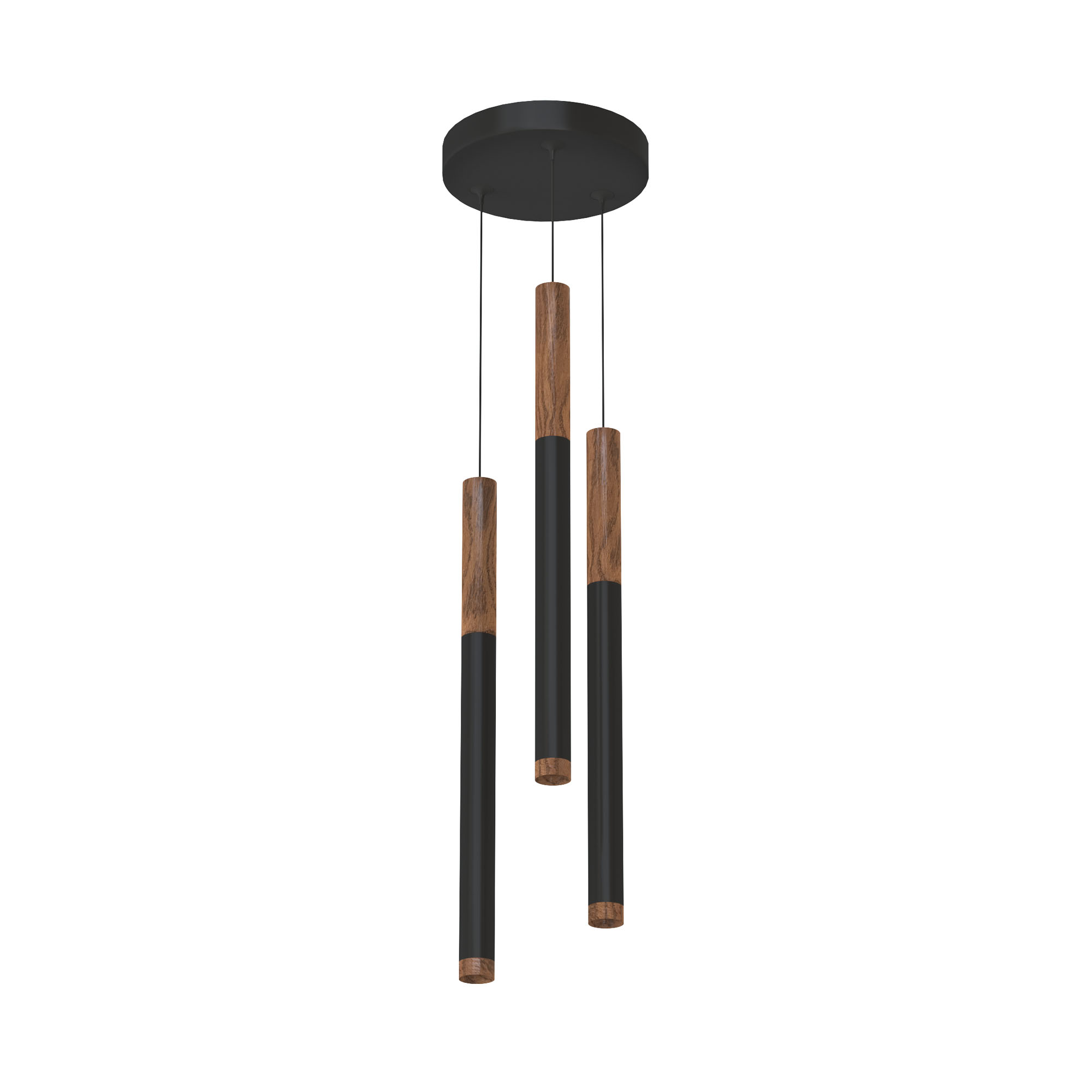 Подвесной (накладной) светодиодный светильник Ledron SAGITONY R3 T40 Wooden 300 Black — изображение 2