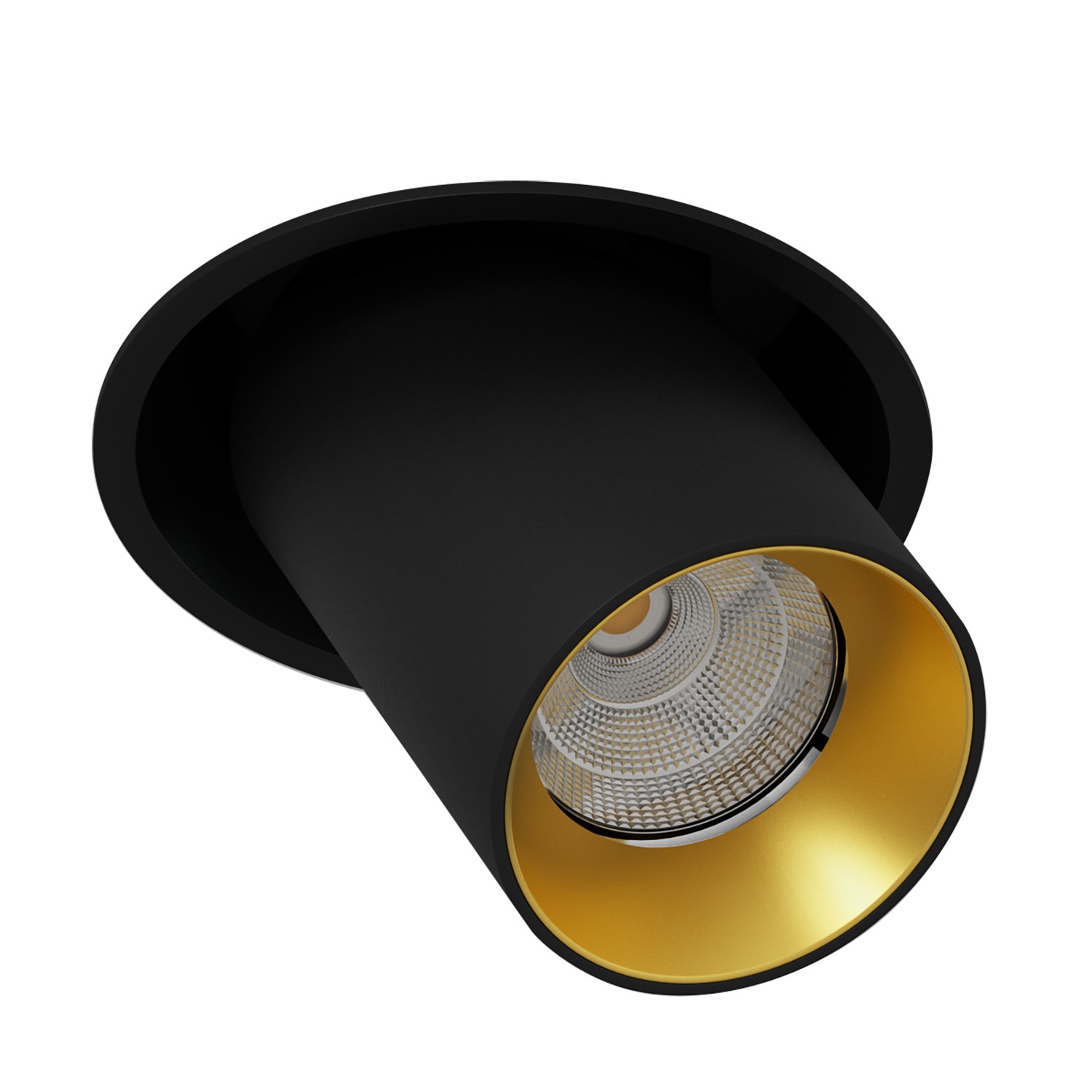Встраиваемый поворотный светодиодный светильник Ledron EVA DANNY MINI Black-Gold — изображение 2