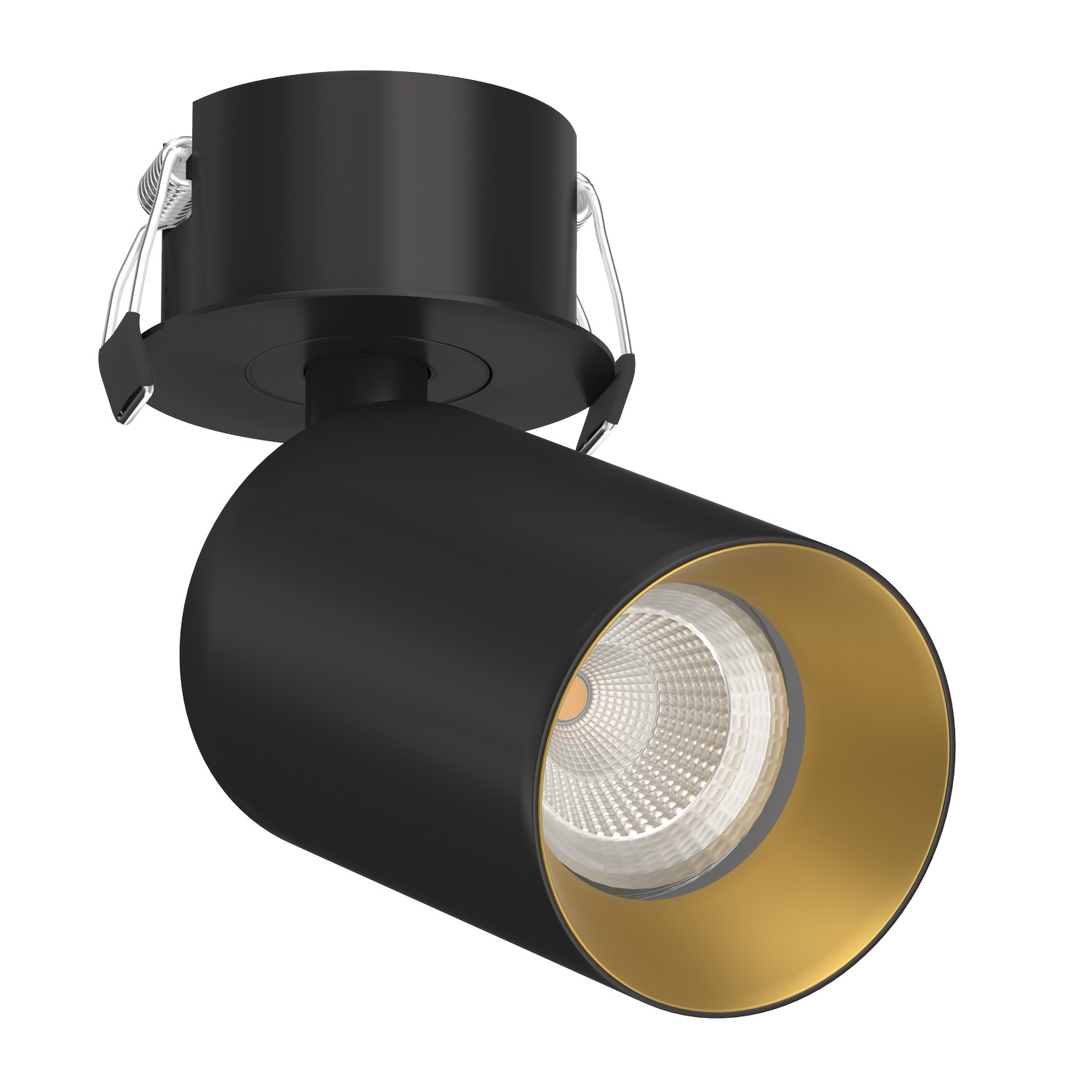 Встраиваемый поворотный светодиодный светильник Ledron SAGITONY R BASIC S60 Black-Gold — изображение 2