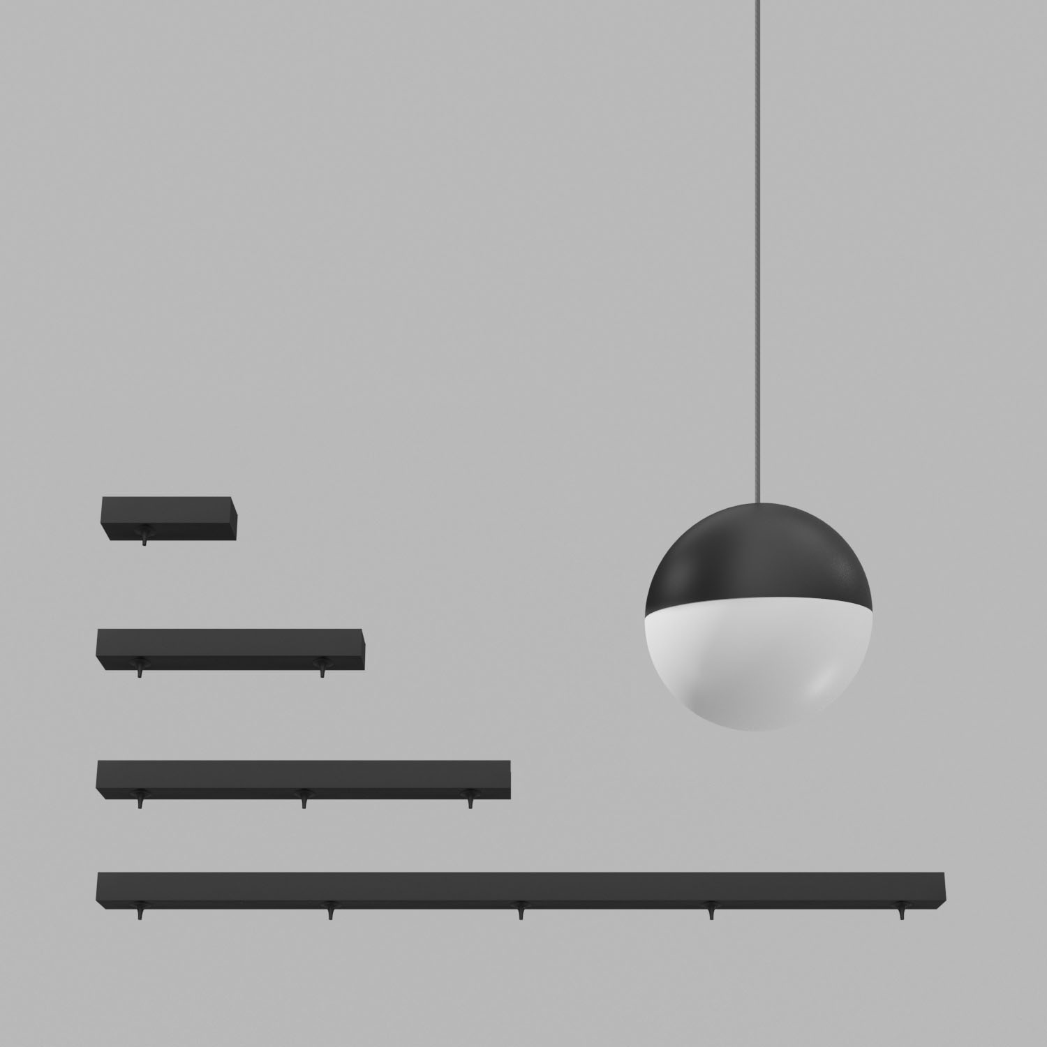 Подвесной светодиодный светильник Ledron SAGITONY E5 T128 Dim Black