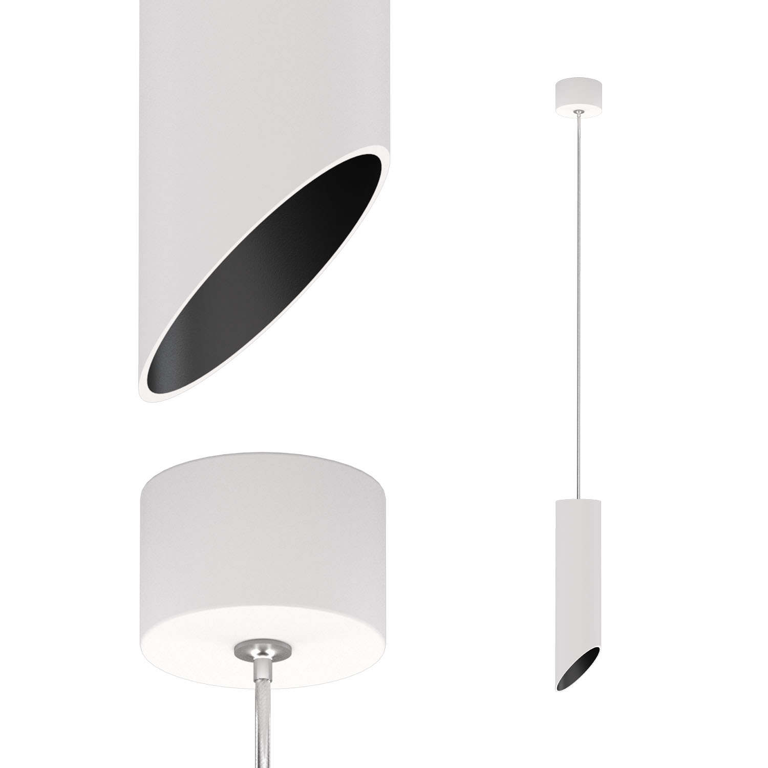 Подвесной светодиодный светильник Ledron SLC78008-7W-25-P White-Black — изображение 2
