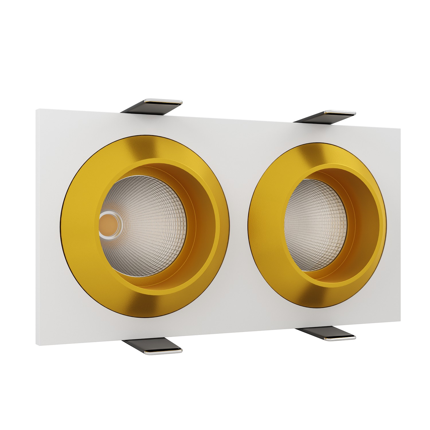 Встраиваемый светодиодный светильник Ledron GIZA MINI SQ2 White-Gold — изображение 2