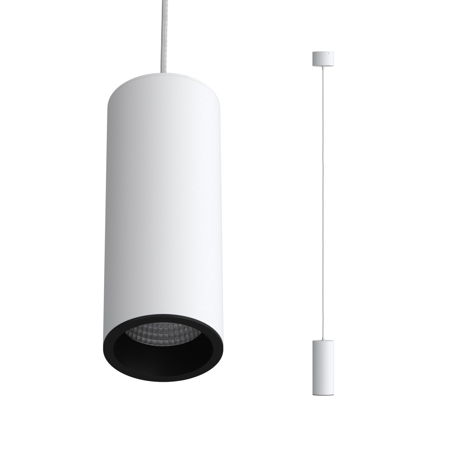 Подвесной светодиодный светильник Ledron SLC7391/7W-P White-Black TRIAC — изображение 2