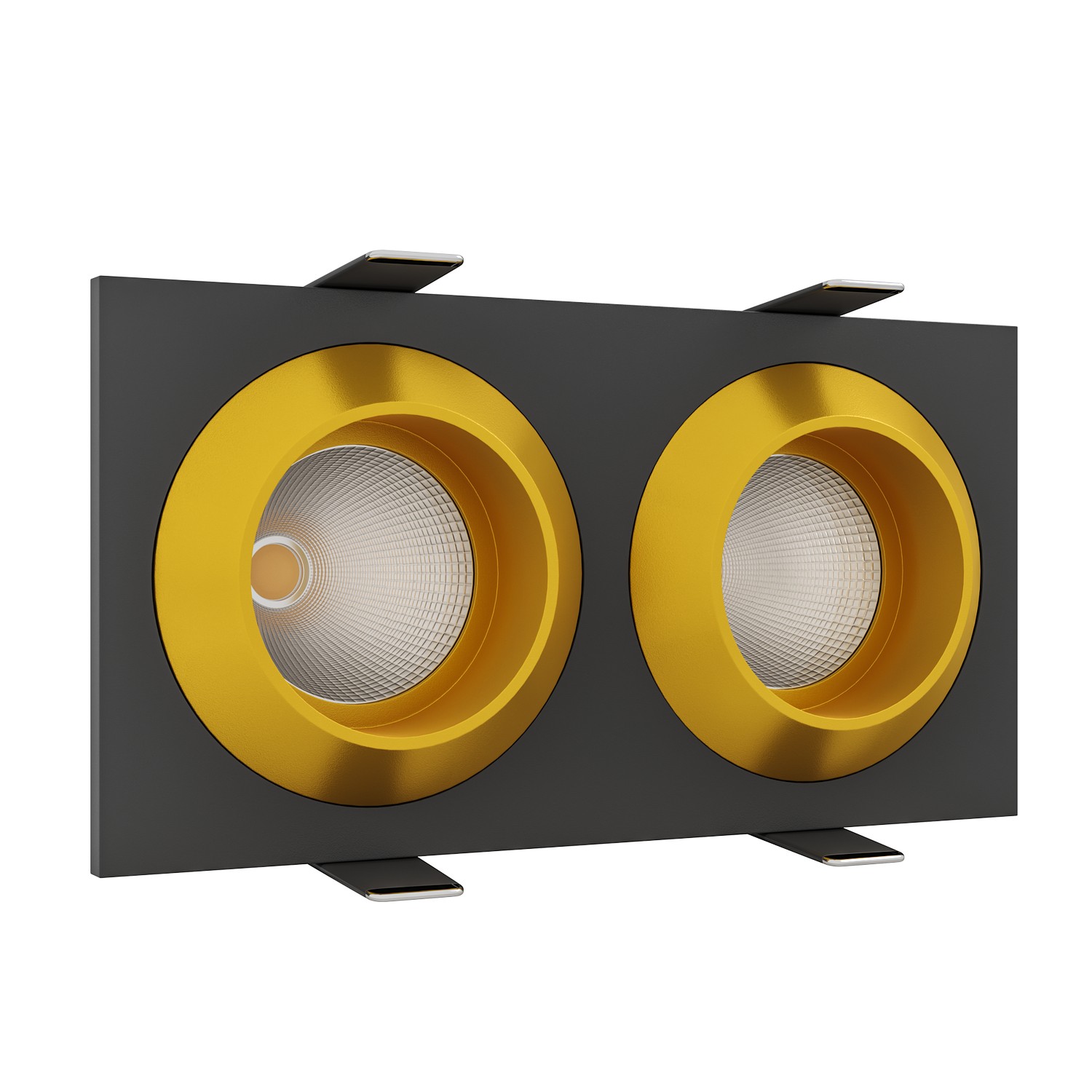 Встраиваемый светодиодный светильник Ledron GIZA MINI SQ2 Black-Gold — изображение 2