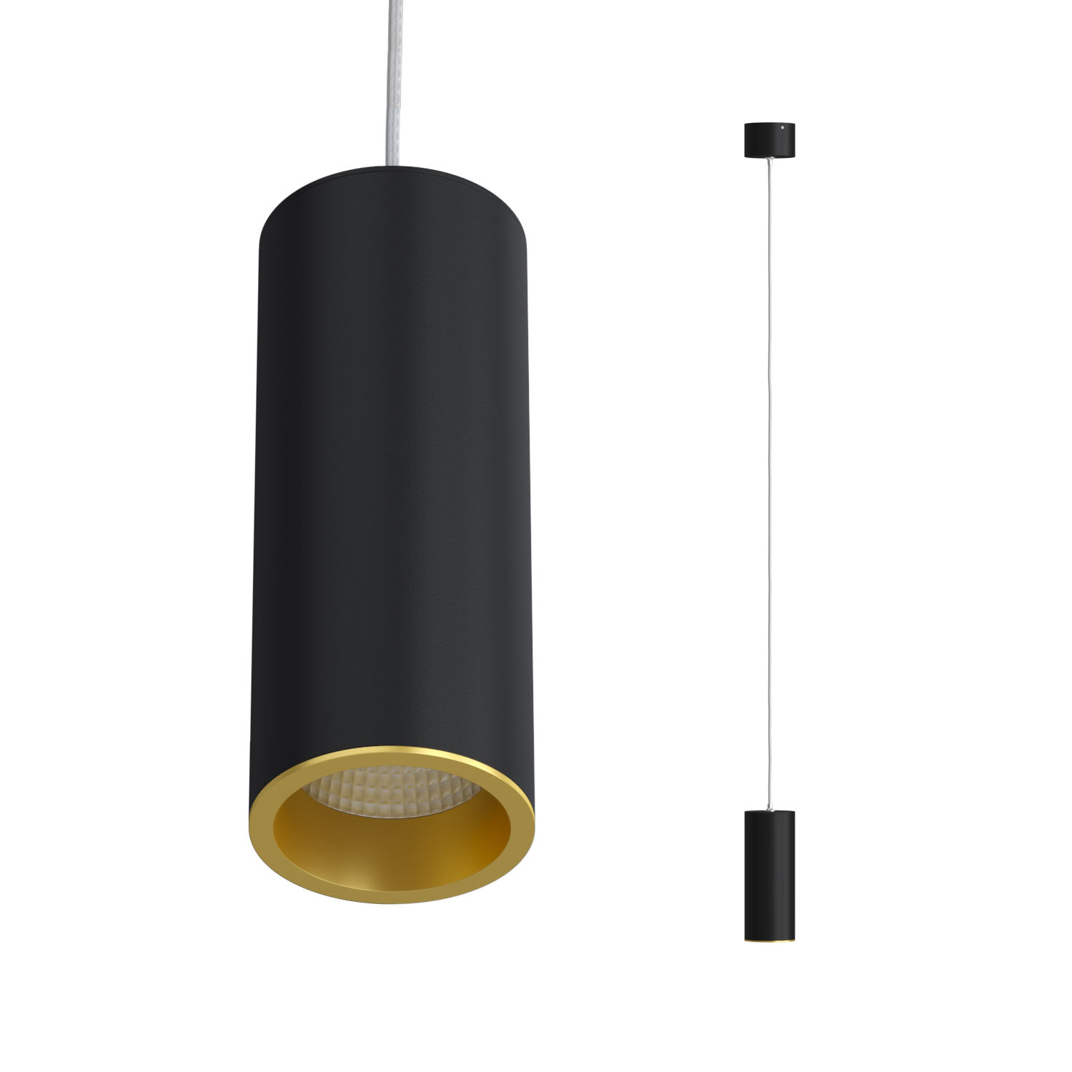 Подвесной светодиодный светильник Ledron SLC7391/7W-P Black-Gold TRIAC — изображение 2