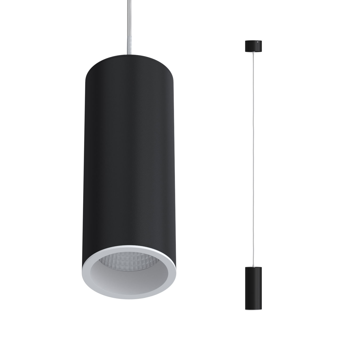 Подвесной светодиодный светильник Ledron SLC7391/7W-P Black-White TRIAC — изображение 2