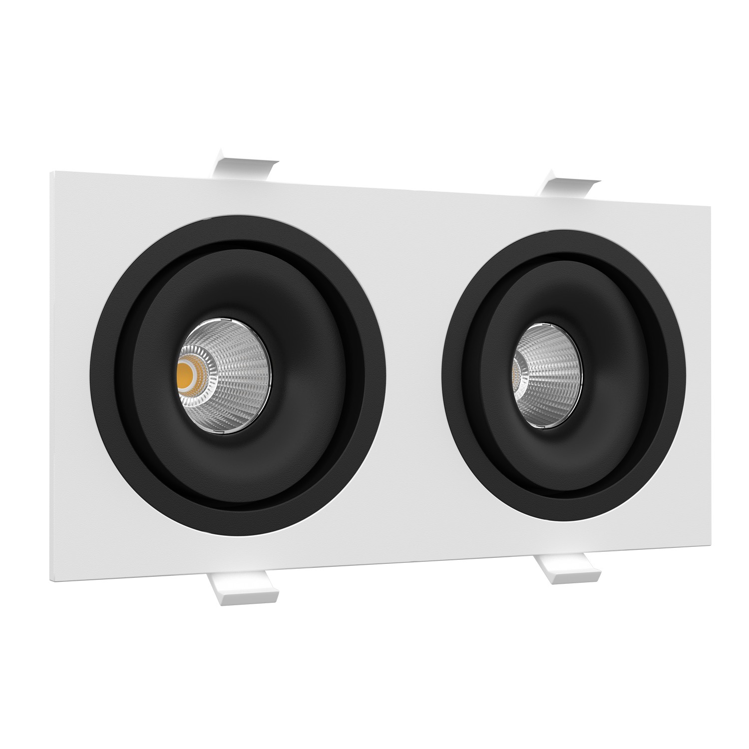 Встраиваемый поворотный светодиодный светильник Ledron MJ1006 SQ2 White-Black — изображение 2