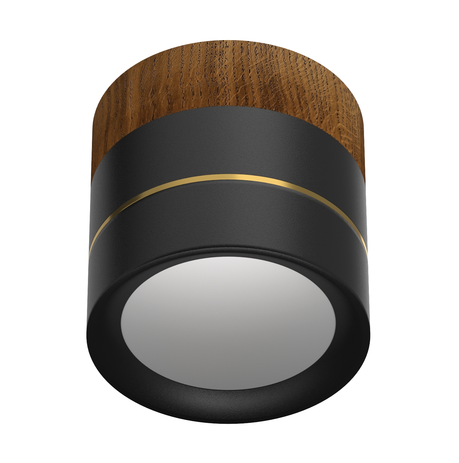 Накладной светодиодный светильник Ledron BARREL MINI Wooden Black — изображение 2