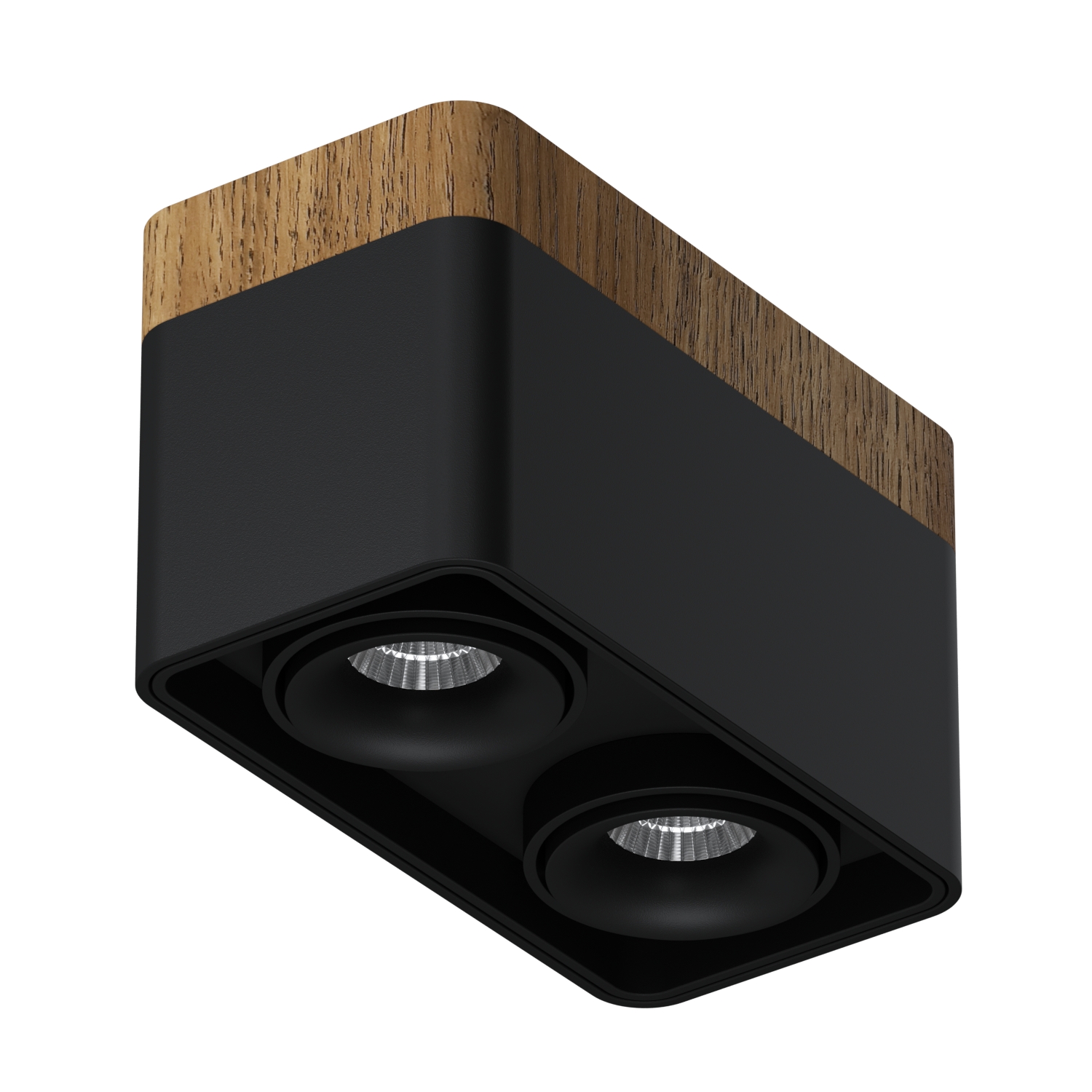 Накладной светодиодный светильник Ledron TUBING 2 Wooden 30 Black — изображение 2