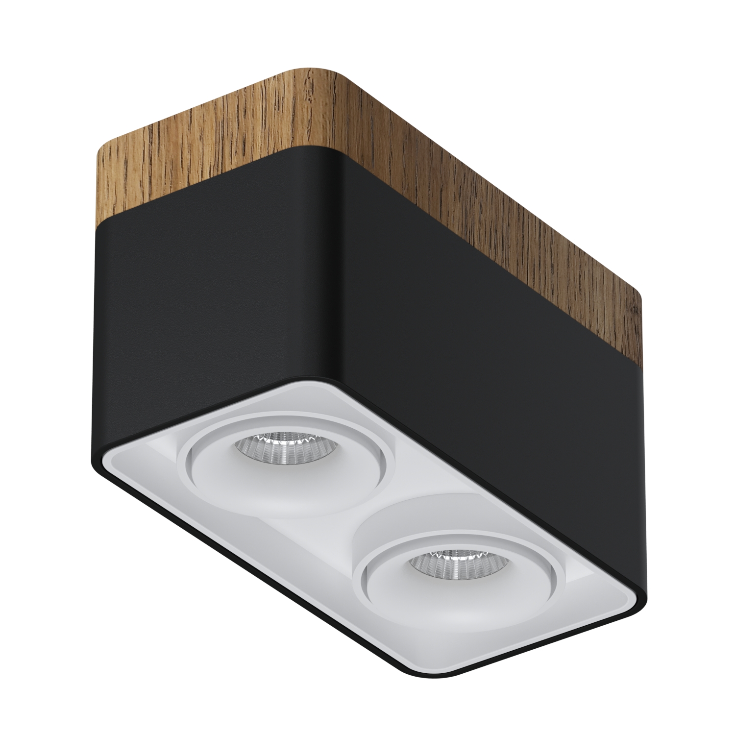 Накладной светодиодный светильник Ledron TUBING 2 Wooden 30 Black-White — изображение 2