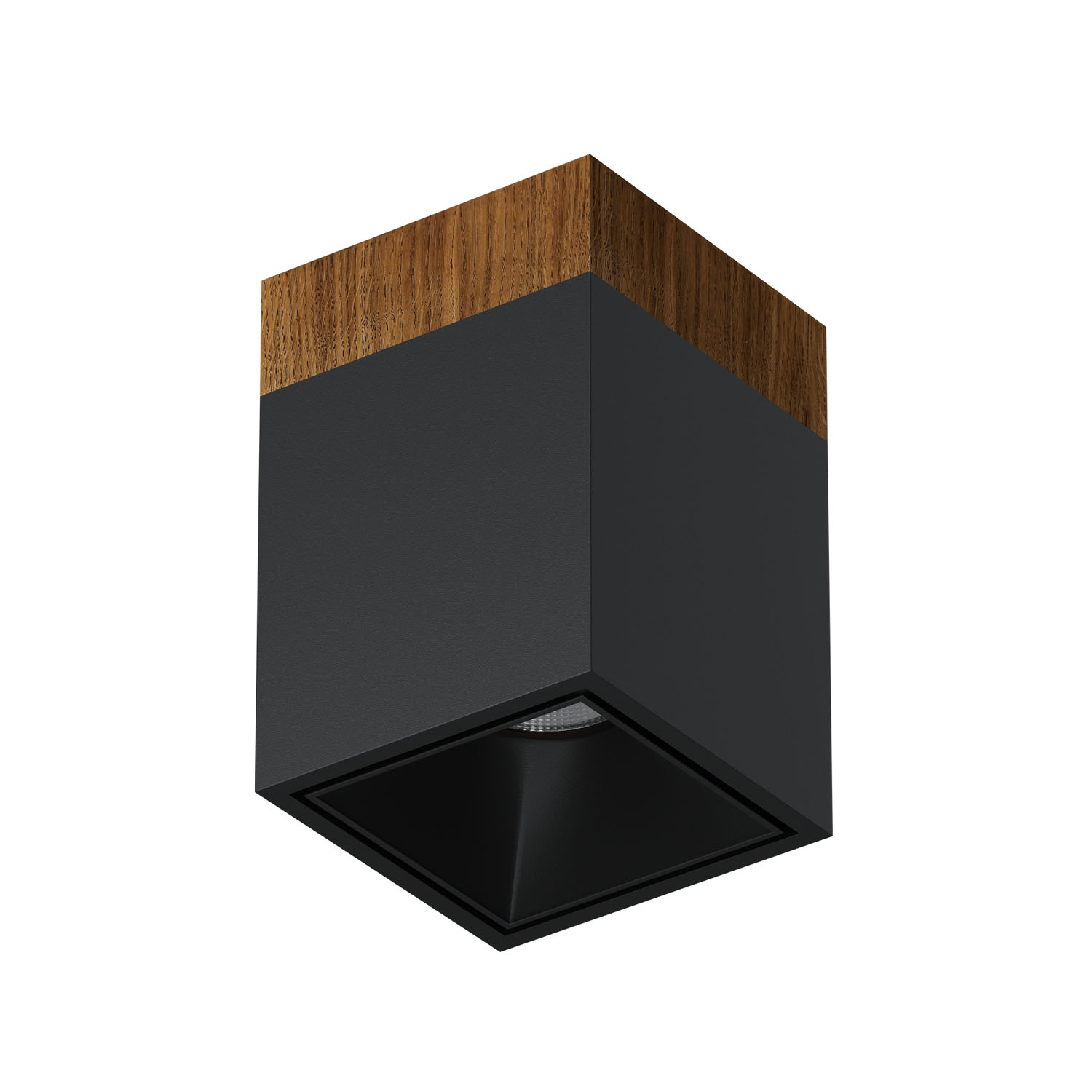 Накладной светодиодный светильник Ledron KUBING 130 Wooden Black 4000K — изображение 2