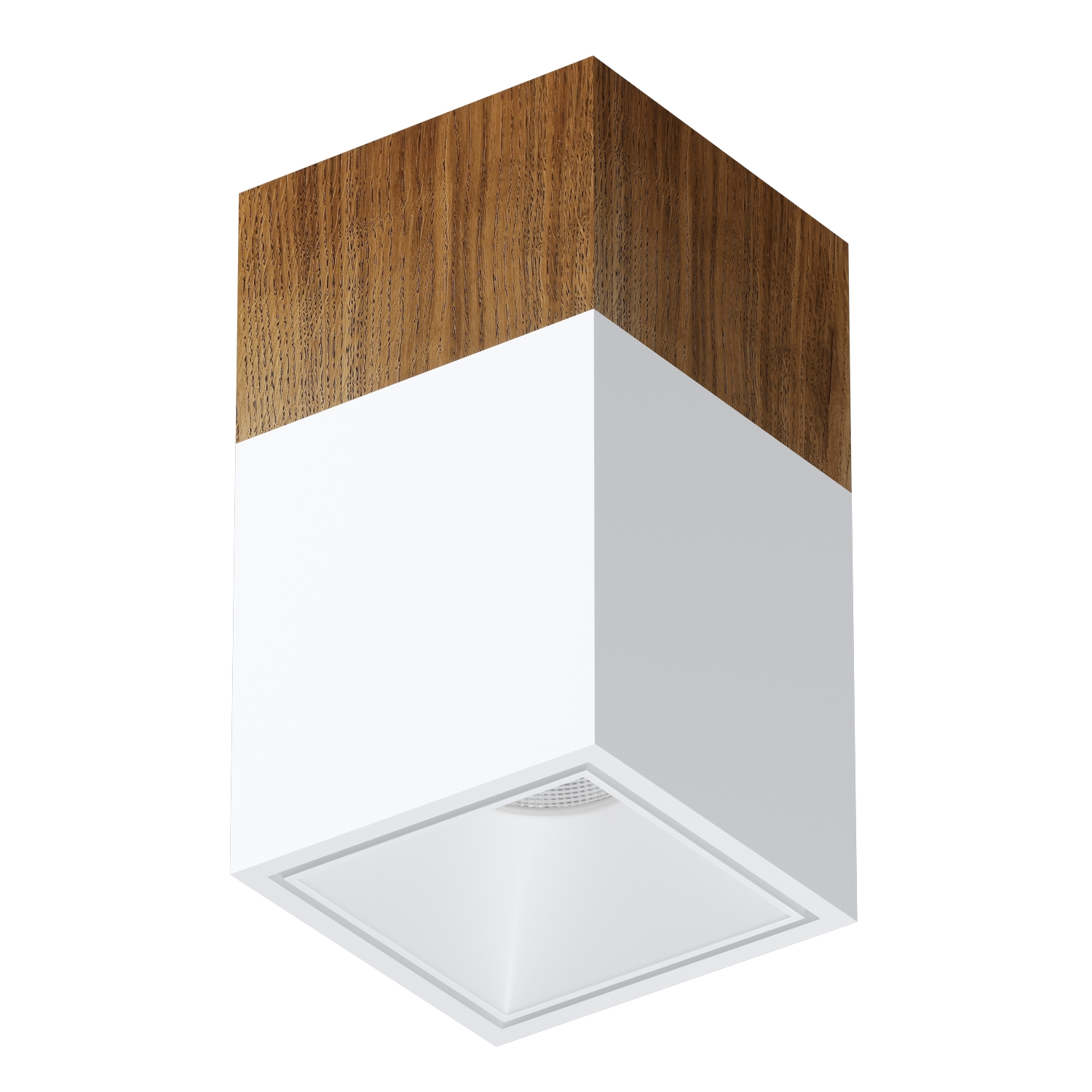 Накладной светодиодный светильник Ledron KUBING 160 Wooden White 4000K — изображение 2