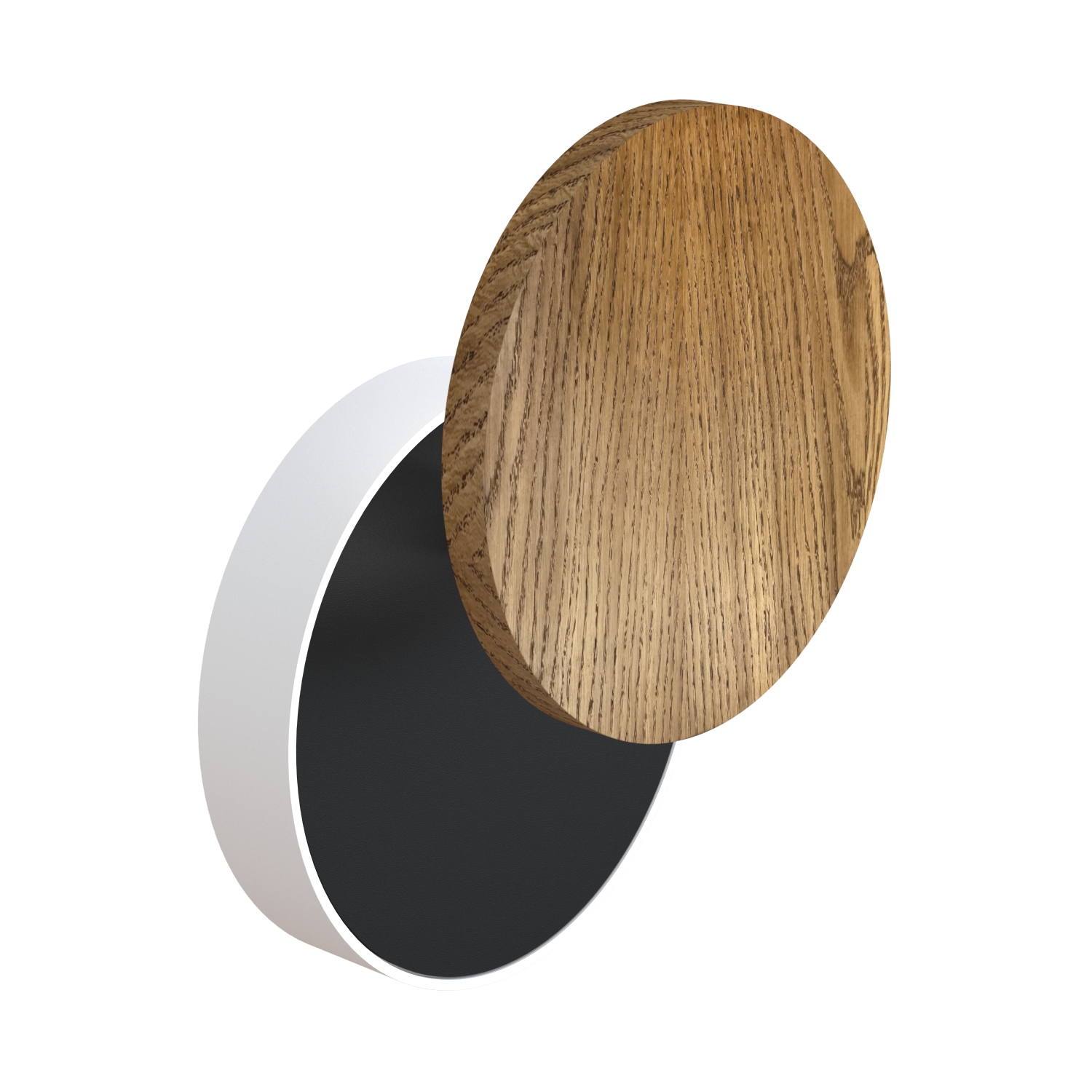 Настенный светодиодный светильник Ledron UFO G2 Wooden White-Black — изображение 2
