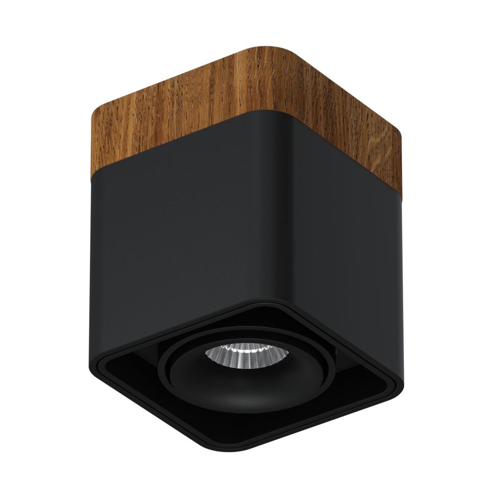 Накладной светодиодный светильник Ledron TUBING Wooden 30 Black TRIAC — изображение 2
