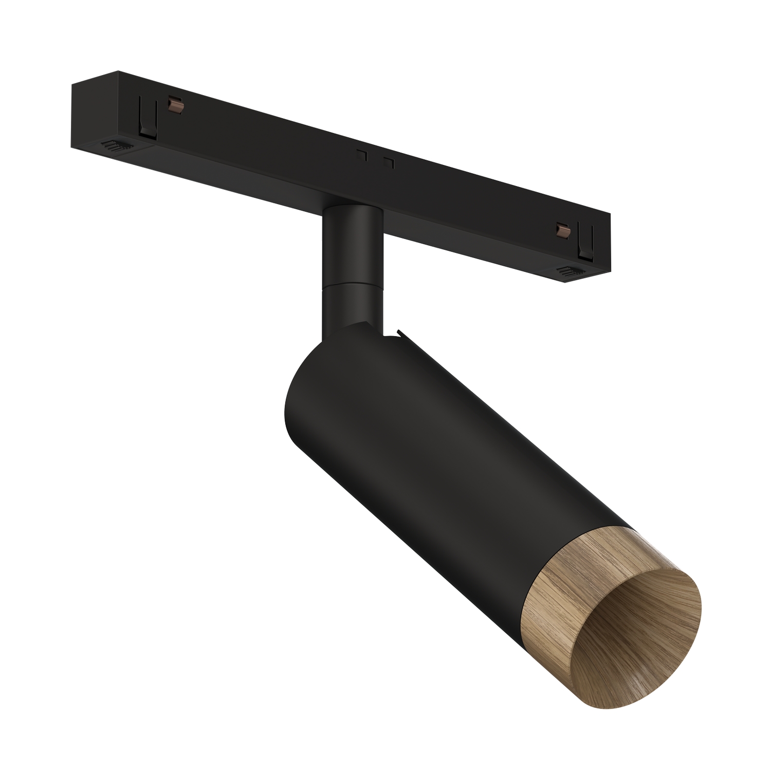 Светодиодный светильник для магнитной системы Ledron Sagi S40 Wooden Black 4000K — изображение 2