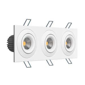 Встраиваемый поворотный светодиодный светильник Ledron LH07SB-R SQ3 White 4000K TRIAC