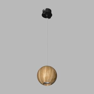 Подвесной светильник под сменную лампу SPACE R110 Basic Wooden Black GU10