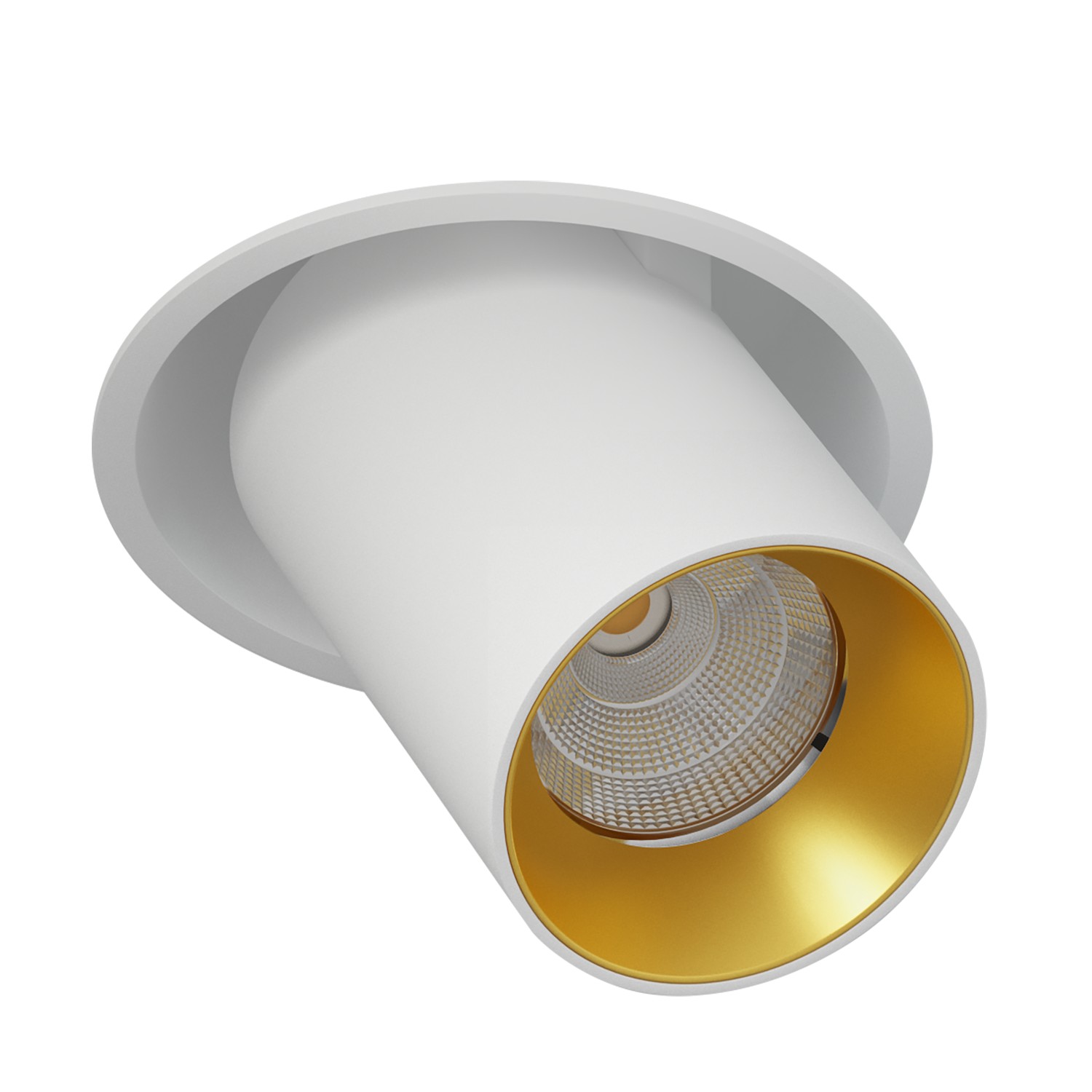 Встраиваемый поворотный светодиодный светильник Ledron EVA DANNY MINI White-Gold TRIAC — изображение 2