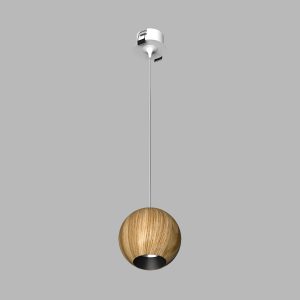 Подвесной светильник под сменную лампу SPACE R130 Basic Wooden White-Black GU10