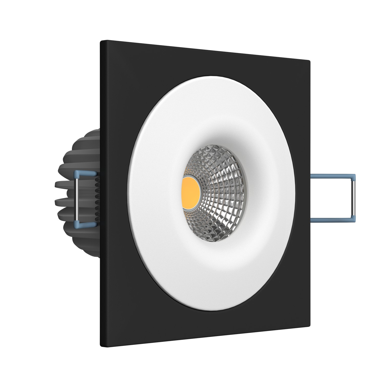Встраиваемый светодиодный светильник Ledron LH07S-R SQ Black-White 4000K TRIAC